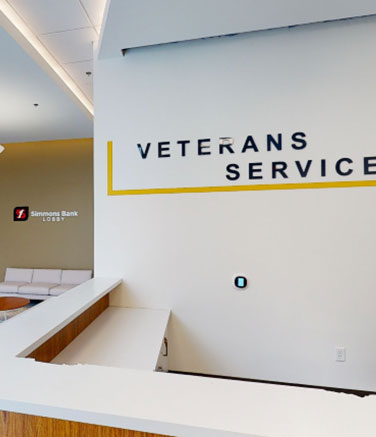 lobby of simmons bank veterans center in jefferson county