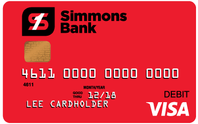 Simmons Bank debit card
